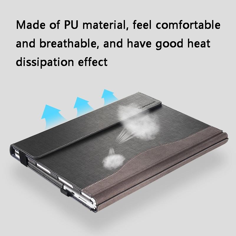 13.5 Inch Protective Sleeve for Microsoft Surface Book 2 in Pu Leather - Deep Blue