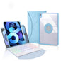 Bluetooth Keyboard Leather Case For Ipad Air 10.9 With Touchpad And Pen Slot Backlit - Sky Blue