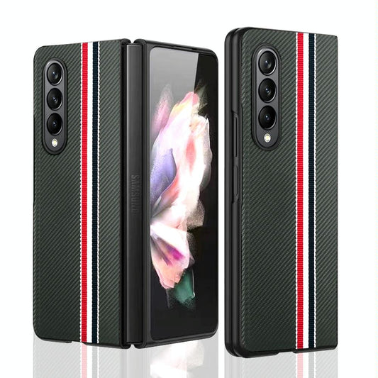 Shockproof Twill Phone Case for Samsung Galaxy z Fold 4 - Pc Tpu - Green