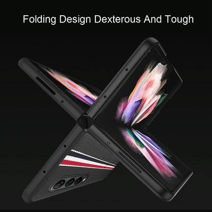 Shockproof Twill Phone Case for Samsung Galaxy z Fold 4 - Pc Tpu - Green