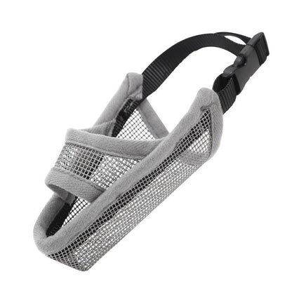 Dog Mouth Cover Anti-Bite Mesh Dog Mouth Cover Medium And Large Dogs Anti-Drop Mask S - Beige