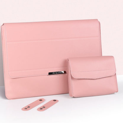 Waterproof 4-In-1 Laptop Holder With Wrist Protection - Fits 15 / 16 Inch - Rose Gold