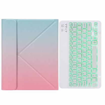 Bluetooth Keyboard Leather Case For Ipad Pro 11 With Three-Fold Holder & Backlight - Black