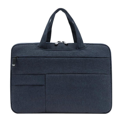 15.6 Inch Waterproof Laptop Handbag in Oxford Cloth - Navy Blue