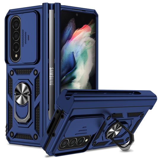 For Samsung Galaxy Z Fold4 5G Secure Sliding Case - Blue
