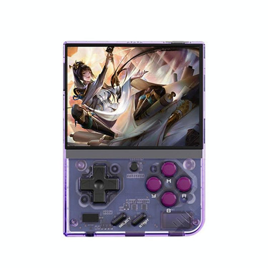Retro Handheld Game Console With 25K Games - 3.5 Ips Screen - 128G Storage - Transparent Purple - 128Gb 28K Games