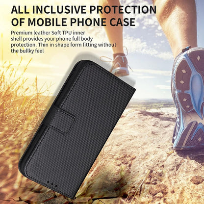 For Samsung Galaxy Z Fold4 5G Textured Leather Phone Case - Brown