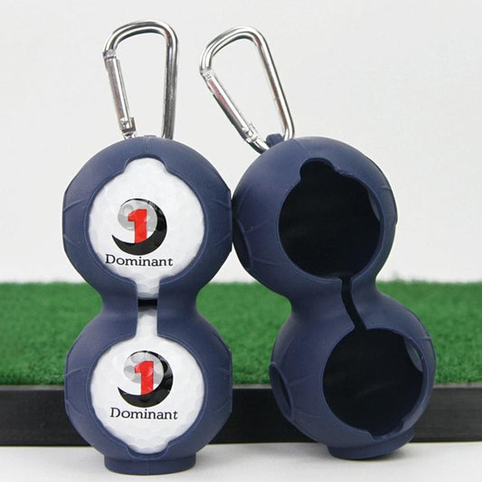 2-Pack Golf Silicone Double-Ball Protection Sleeves - Dark Blue