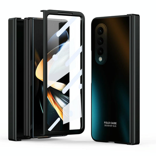 Foldable Electroplated 5g Case for Samsung Galaxy z Fold 4 - Black