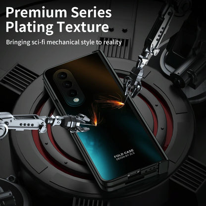 Foldable Electroplated 5g Case for Samsung Galaxy z Fold 4 - Black