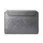 11-12 Inch Thin & Light Microfiber Leather Notebook Liner Bag for Computers - Gray