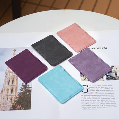 Frosted Card Bag Sticker For Mobile Phones - Purple