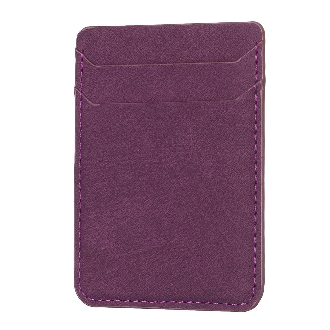 Frosted Card Bag Sticker For Mobile Phones - Purple