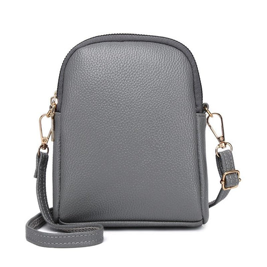 Iitchi Pattern Crossbody Bag For Ladies Fits Cell Phone - Gray