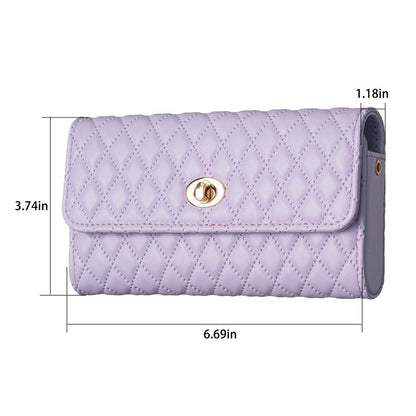 Horizontal Pu Crossbody Shoulder Bag - Pink