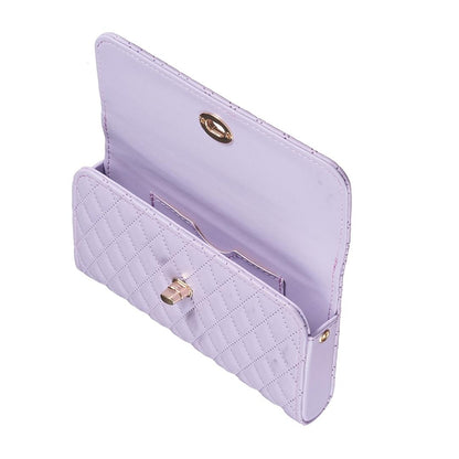 Horizontal Pu Crossbody Shoulder Bag - Pink