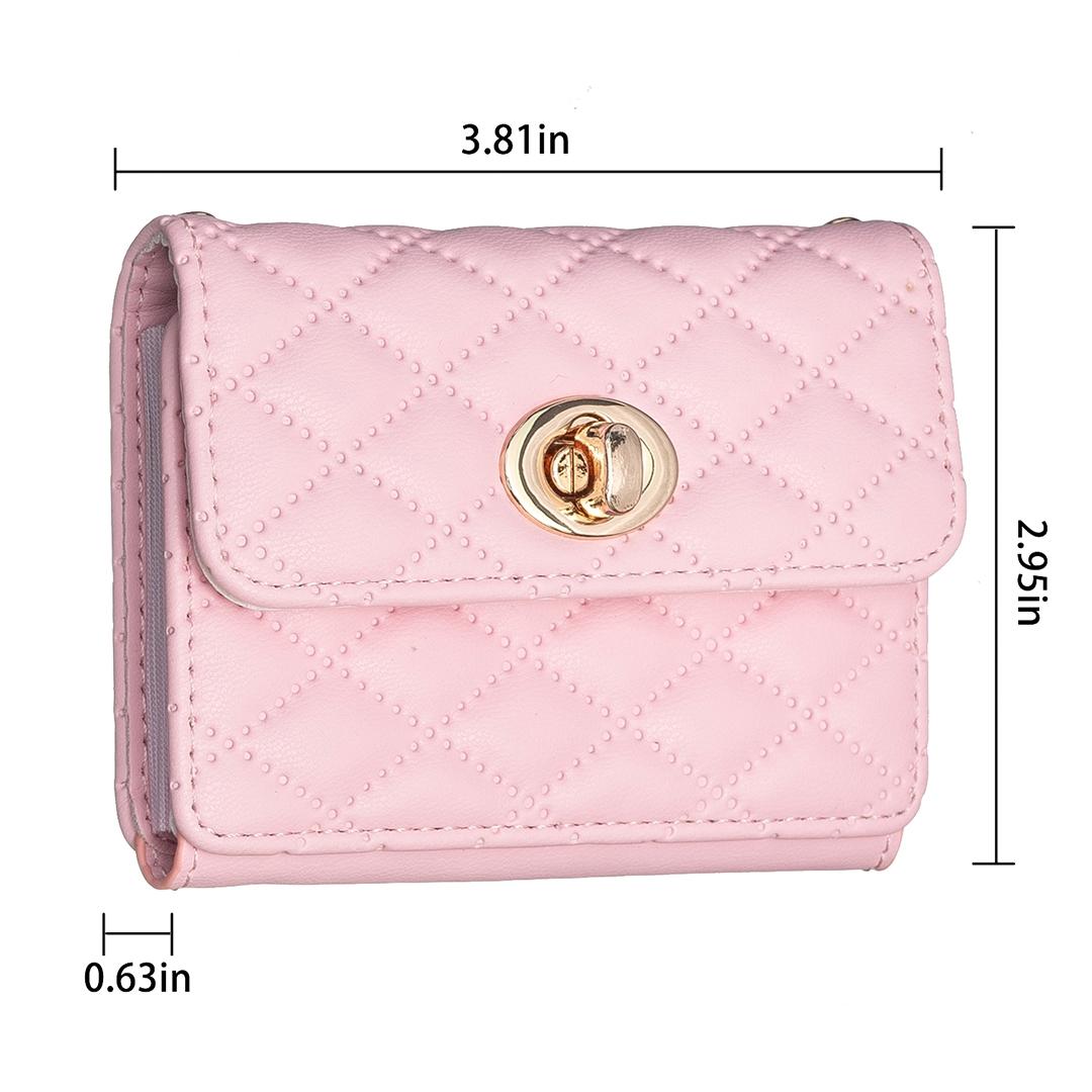 Horizontal Card Bag Mobile Phone Back Sticker With Metal Buckle - Purple