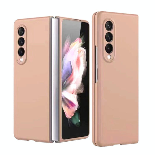 Foldable Metal-look Phone Case for Samsung Galaxy z Fold 4 - Gold