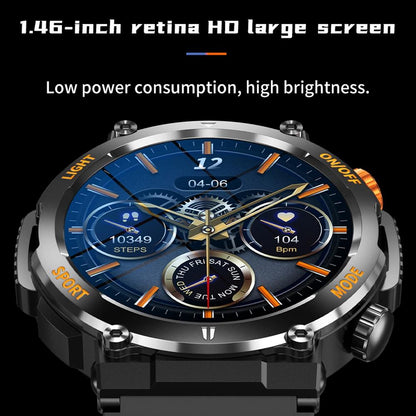 1.46 Inch Round Screen Bluetooth Smart Watch Support Health Monitoring & 100+ Sports Modes - Green