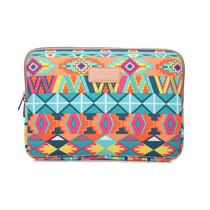 11.6 Inch Lingge Laptop Liner Bag with Stylish Pattern - Light Green Diamond Grid