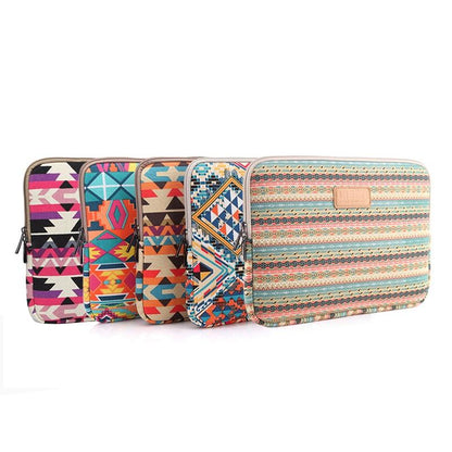 11.6 Inch Lingge Laptop Liner Bag with Stylish Pattern - Light Green Diamond Grid