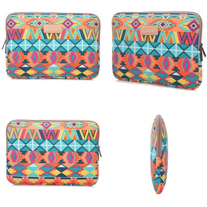 11.6 Inch Lingge Laptop Liner Bag with Stylish Pattern - Light Green Diamond Grid