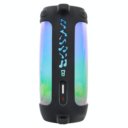 Shockproof Silicone Protective Case for Jbl Pulse4 with Carabiner & Lanyard - Dark Blue