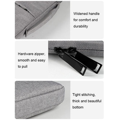 13.3 Inch Waterproof Laptop Handbag with Shock-absorbing Capacity - Deep Sky Gray