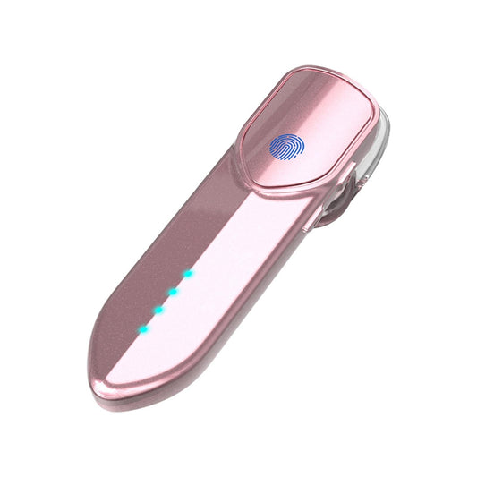 Business Style Bluetooth 5.0 Earphone with Fingerprint Touch - Pink