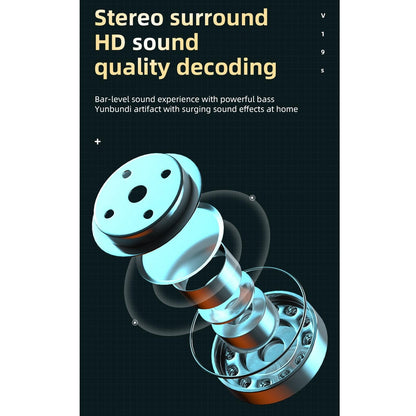Business Style Bluetooth 5.0 Earphone with Fingerprint Touch - Pink