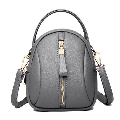 Multi Compartment Shoulder Bag For Women - Tea Green