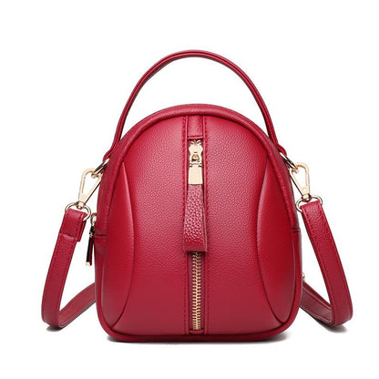 Multi Compartment Shoulder Bag For Women - Tea Green