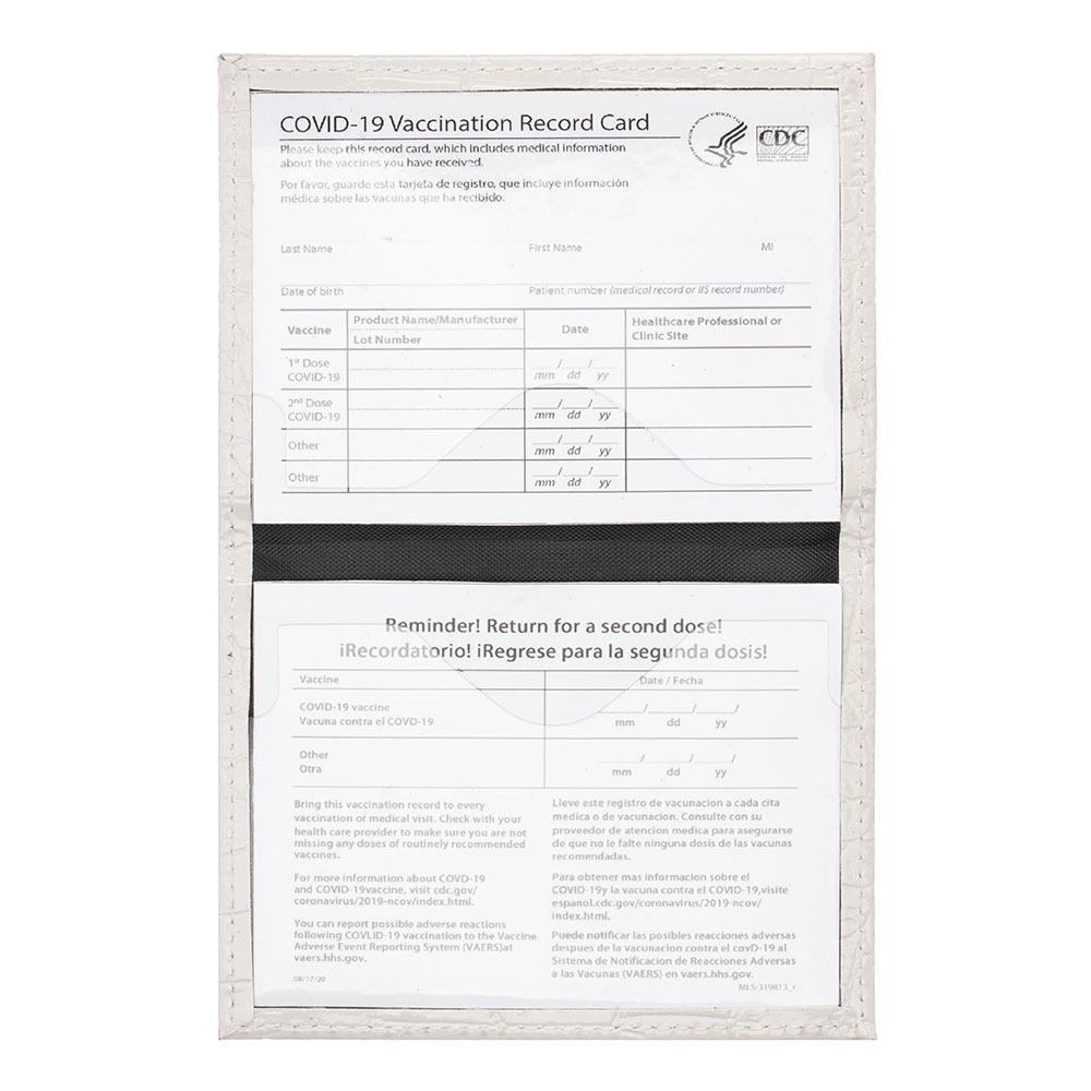 Pu Crocodile Pattern Card Holder Fits Cdc Documents - Pink