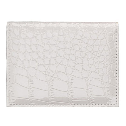 Pu Crocodile Pattern Card Holder Fits Cdc Documents - Pink