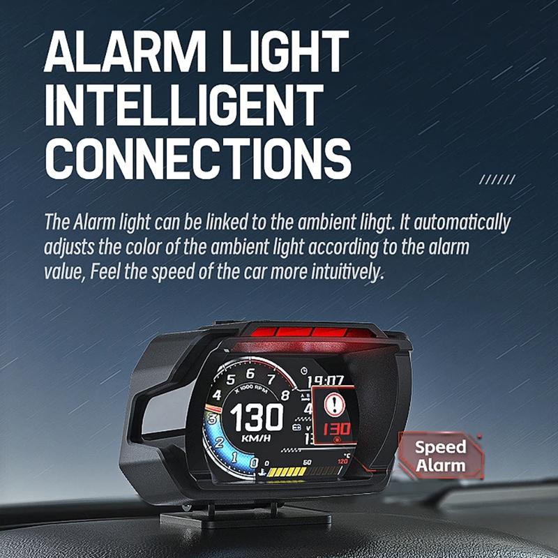 Car Obd Hud Lcd Speedometer Clear Display - Spanish Version