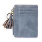 Compact Card Holder With Large Capacity Cute Mini Coin Purse - Blue