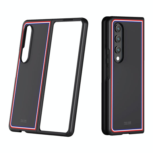 Frosted Skin Case for Samsung Galaxy z Fold 4 - Slim & Stylish - Checkered Black