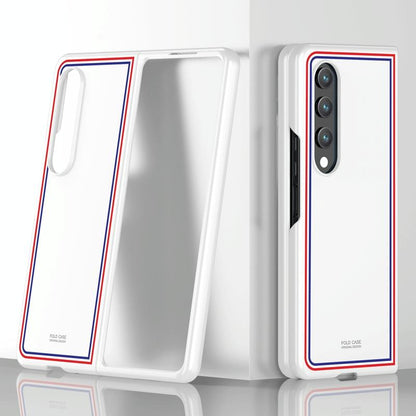 Frosted Skin Case for Samsung Galaxy z Fold 4 - Slim & Stylish - Checkered Black