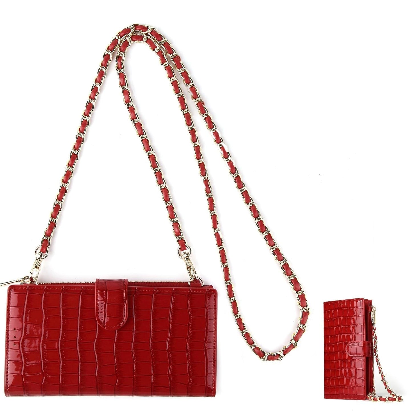 Convertible Crossbody Phone Purse With Chain - Royal Blue