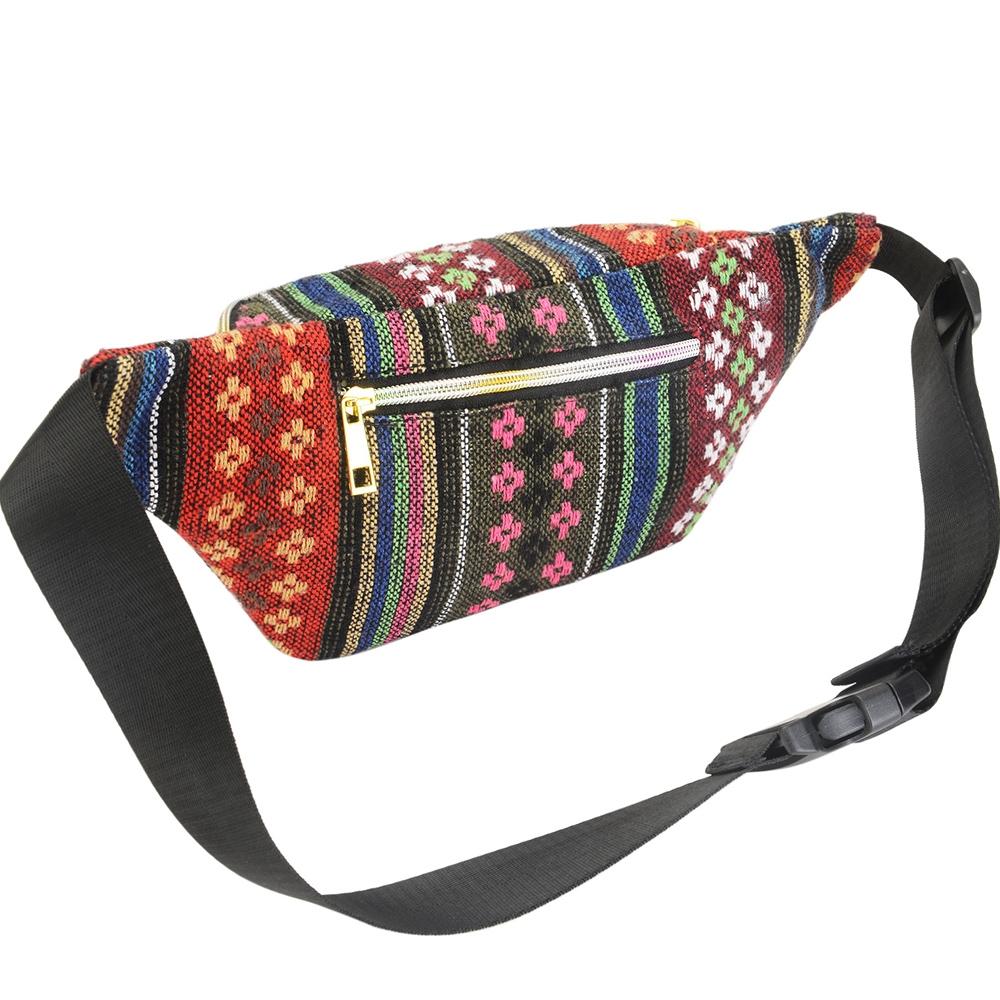Boho Ethnic Style Waist Bag 34 X 15Cm - Style-E