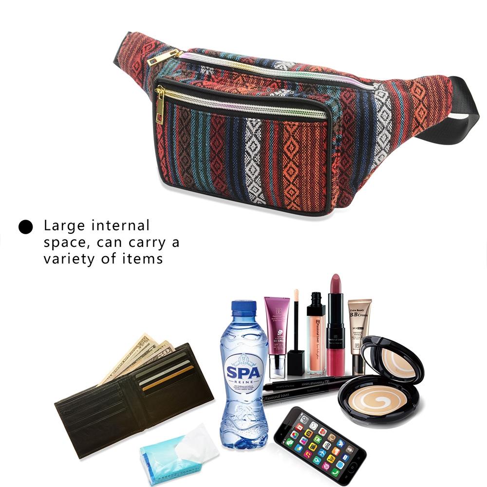 Boho Ethnic Style Waist Bag 34 X 15Cm - Style-E