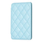 Rhombus Pattern Card Bag Back Sticker For Mobile Phones - Blue
