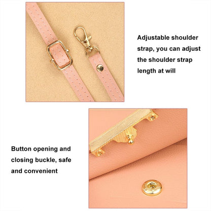 Multifunctional Touch Screen Crossbody Bag - Light Pink