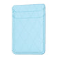 Diamond Lattice Card Bag Sticker For Mobile Phones - Blue