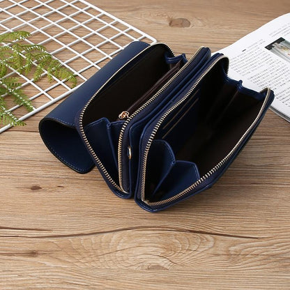 Large Capacity Women Wallet Clutch Bag Versatile Crossbody - Grey
