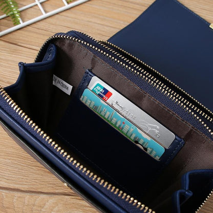 Large Capacity Women Wallet Clutch Bag Versatile Crossbody - Grey