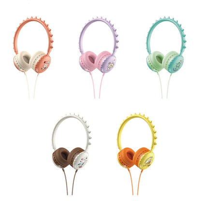 Cartoon Stereo Headphones With Mic Y19 - Luckey Duck