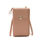 Women Cross Body Phone Purse With Long Strap - Apricot