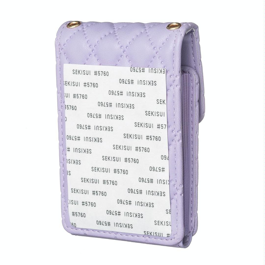 Vertical Card Bag With Metal Buckle For Mobile Phones - Blue