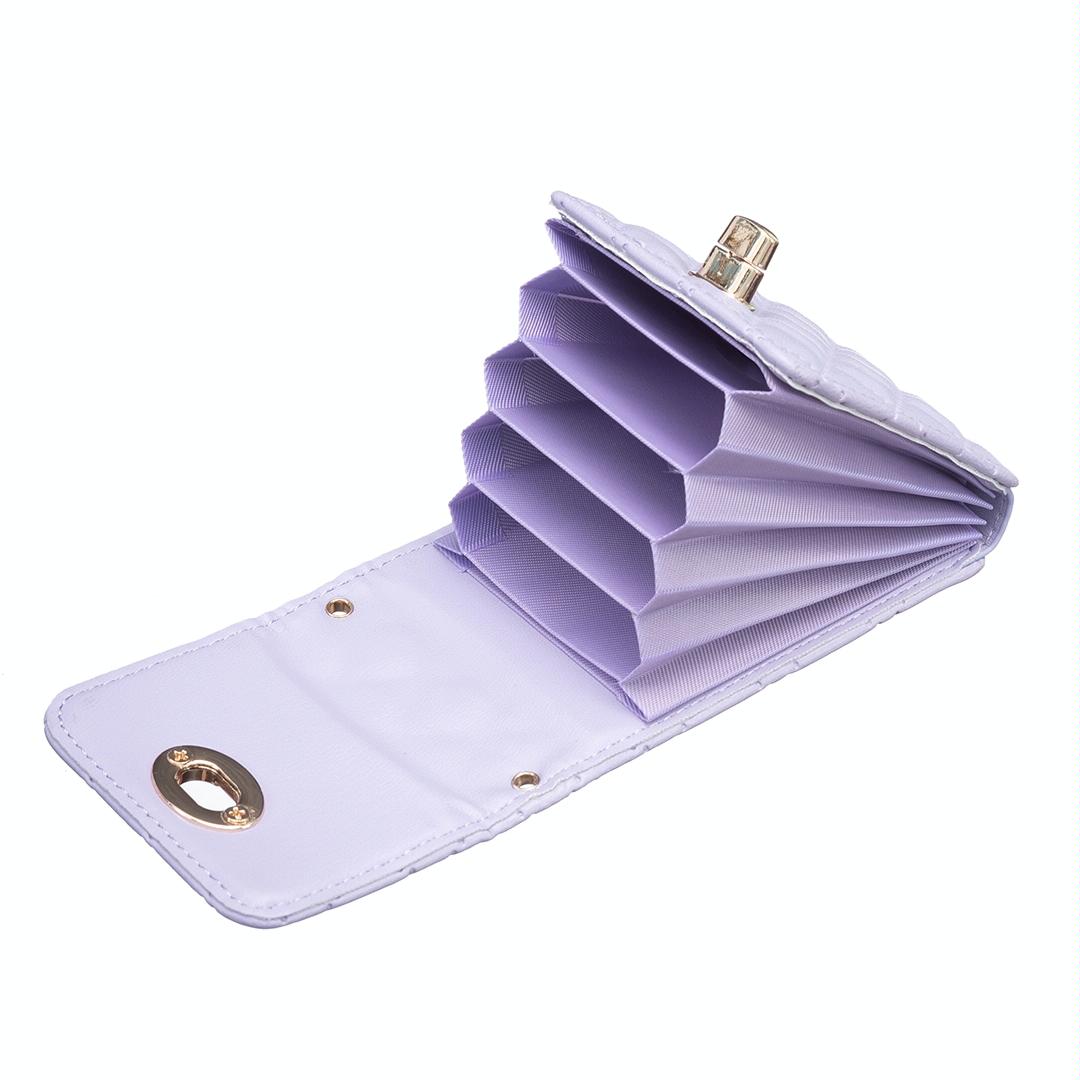 Vertical Card Bag With Metal Buckle For Mobile Phones - Blue